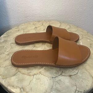 Madewell Tan Slide Sandals 7.5